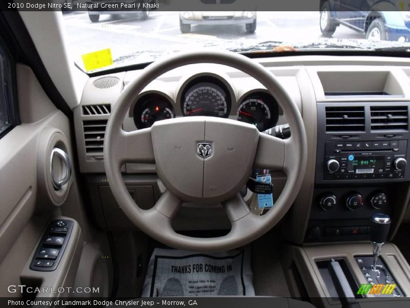 Natural Green Pearl / Khaki 2010 Dodge Nitro SE