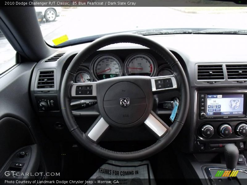 B5 Blue Pearlcoat / Dark Slate Gray 2010 Dodge Challenger R/T Classic
