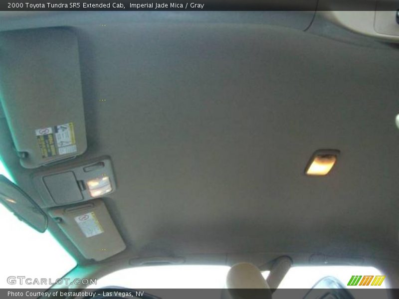 Imperial Jade Mica / Gray 2000 Toyota Tundra SR5 Extended Cab