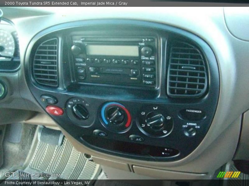 Imperial Jade Mica / Gray 2000 Toyota Tundra SR5 Extended Cab