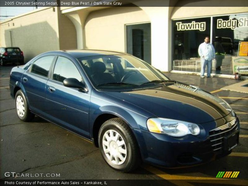 Deep Blue Pearl / Dark Slate Gray 2005 Chrysler Sebring Sedan