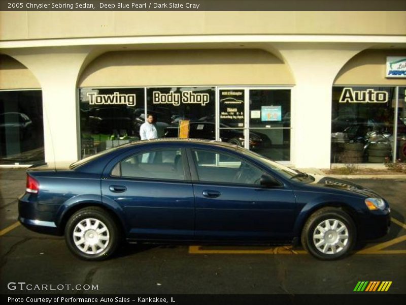 Deep Blue Pearl / Dark Slate Gray 2005 Chrysler Sebring Sedan