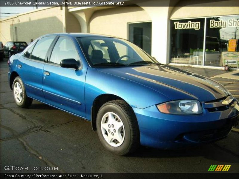 Arrival Blue Metallic / Graphite Gray 2005 Chevrolet Cavalier Sedan