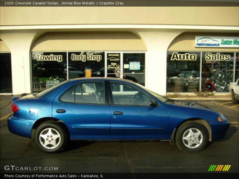 Arrival Blue Metallic / Graphite Gray 2005 Chevrolet Cavalier Sedan
