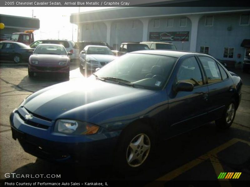 Arrival Blue Metallic / Graphite Gray 2005 Chevrolet Cavalier Sedan
