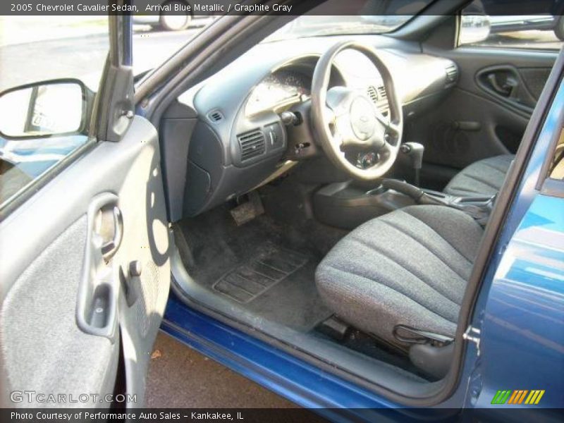 Arrival Blue Metallic / Graphite Gray 2005 Chevrolet Cavalier Sedan