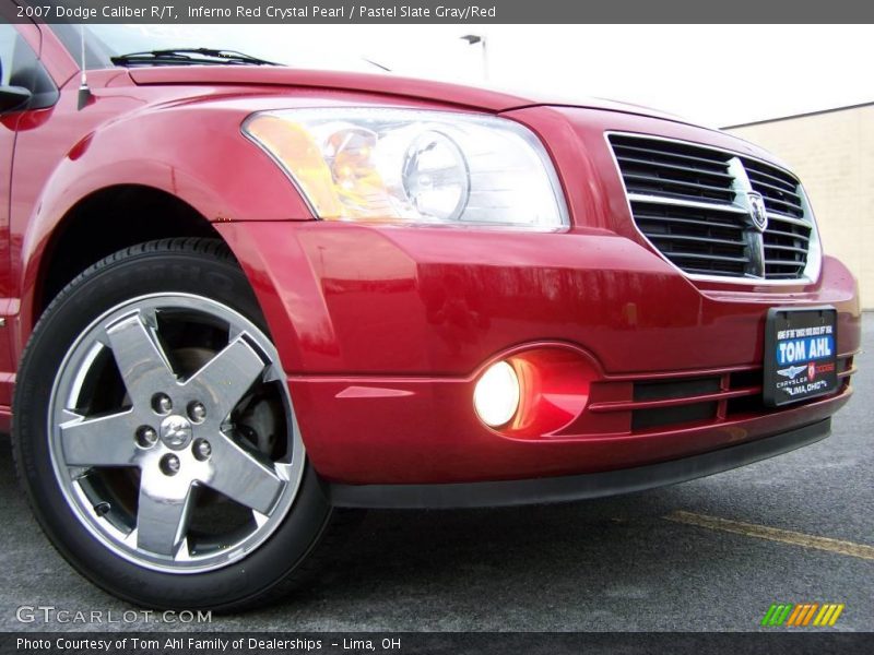 Inferno Red Crystal Pearl / Pastel Slate Gray/Red 2007 Dodge Caliber R/T