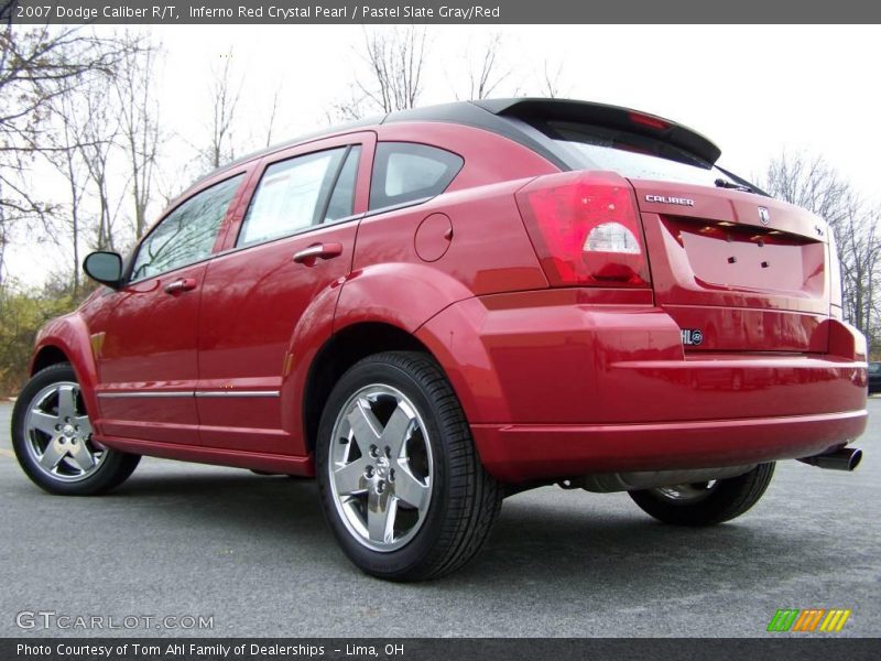 Inferno Red Crystal Pearl / Pastel Slate Gray/Red 2007 Dodge Caliber R/T