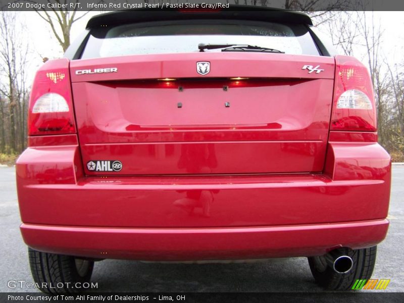 Inferno Red Crystal Pearl / Pastel Slate Gray/Red 2007 Dodge Caliber R/T