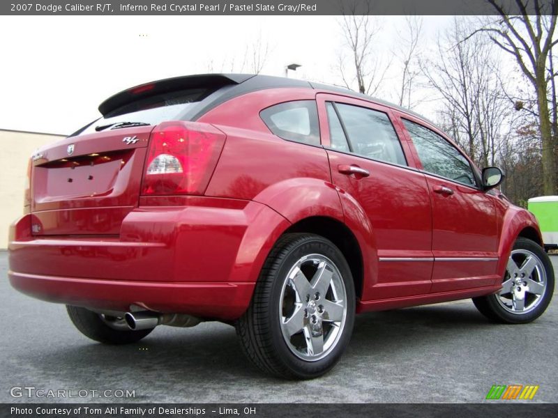 Inferno Red Crystal Pearl / Pastel Slate Gray/Red 2007 Dodge Caliber R/T