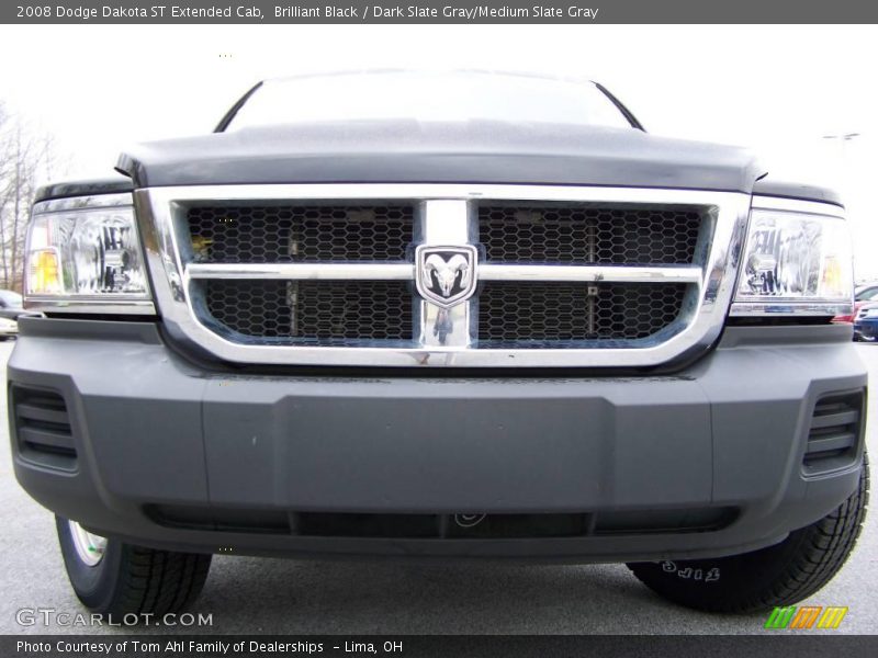 Brilliant Black / Dark Slate Gray/Medium Slate Gray 2008 Dodge Dakota ST Extended Cab