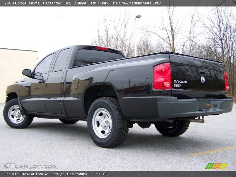 Brilliant Black / Dark Slate Gray/Medium Slate Gray 2008 Dodge Dakota ST Extended Cab