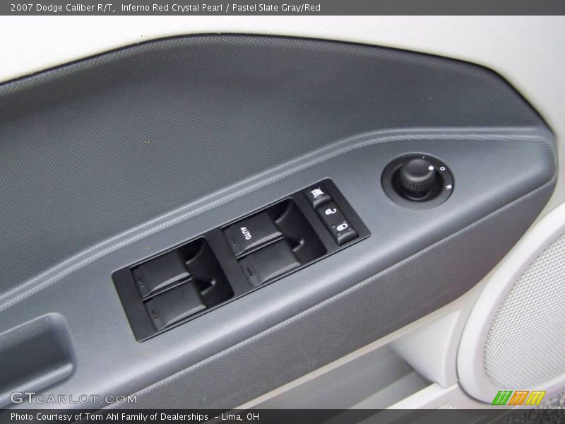 Inferno Red Crystal Pearl / Pastel Slate Gray/Red 2007 Dodge Caliber R/T