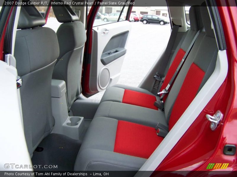 Inferno Red Crystal Pearl / Pastel Slate Gray/Red 2007 Dodge Caliber R/T