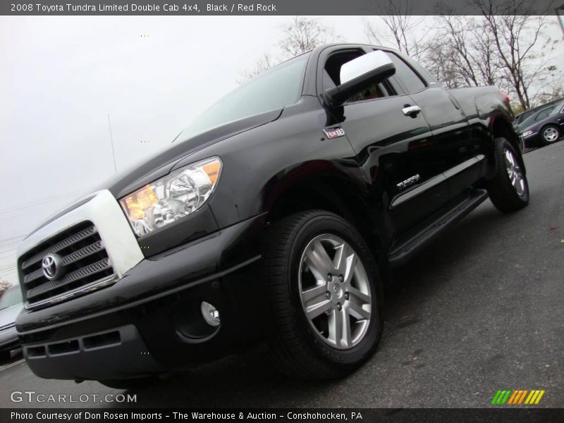 Black / Red Rock 2008 Toyota Tundra Limited Double Cab 4x4