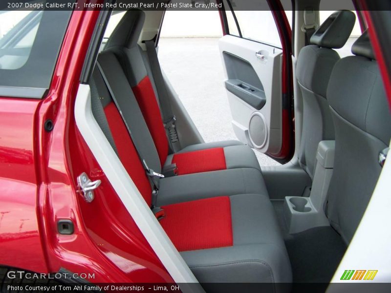 Inferno Red Crystal Pearl / Pastel Slate Gray/Red 2007 Dodge Caliber R/T