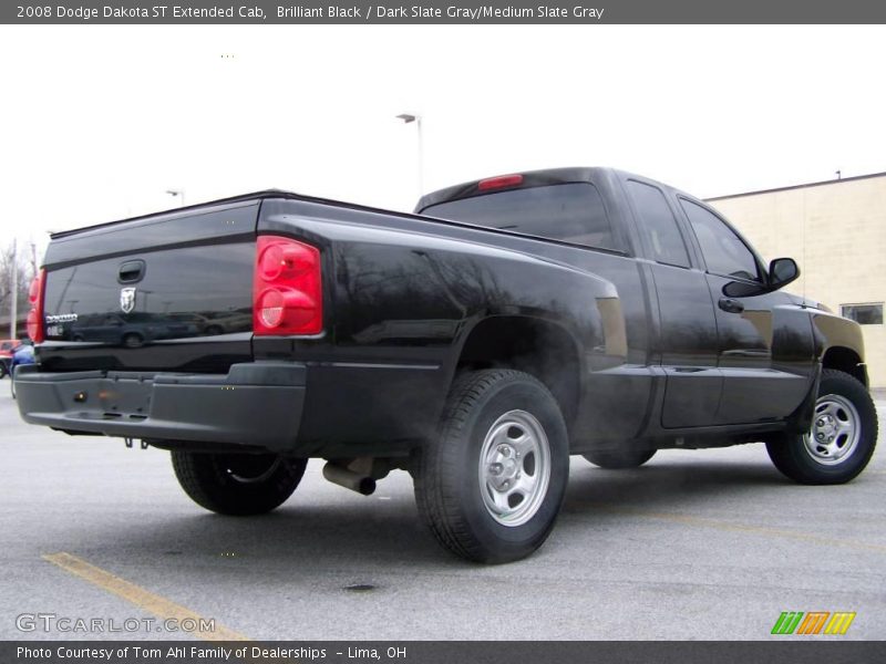 Brilliant Black / Dark Slate Gray/Medium Slate Gray 2008 Dodge Dakota ST Extended Cab