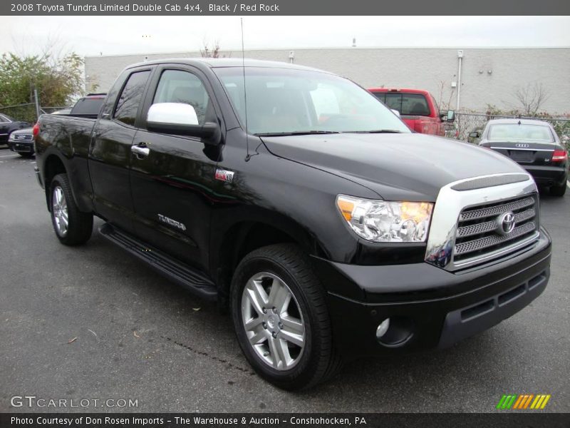 Black / Red Rock 2008 Toyota Tundra Limited Double Cab 4x4