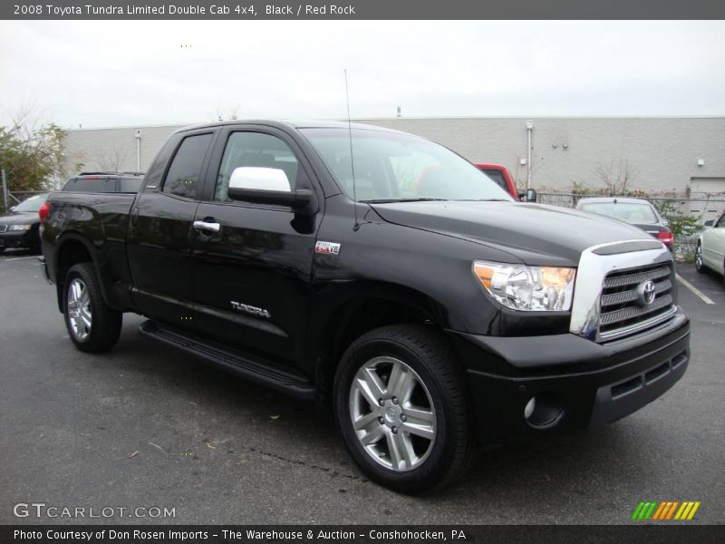 Black / Red Rock 2008 Toyota Tundra Limited Double Cab 4x4