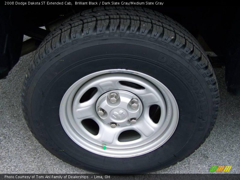 Brilliant Black / Dark Slate Gray/Medium Slate Gray 2008 Dodge Dakota ST Extended Cab