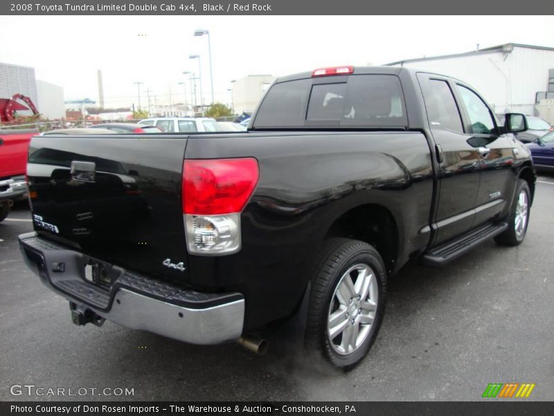 Black / Red Rock 2008 Toyota Tundra Limited Double Cab 4x4
