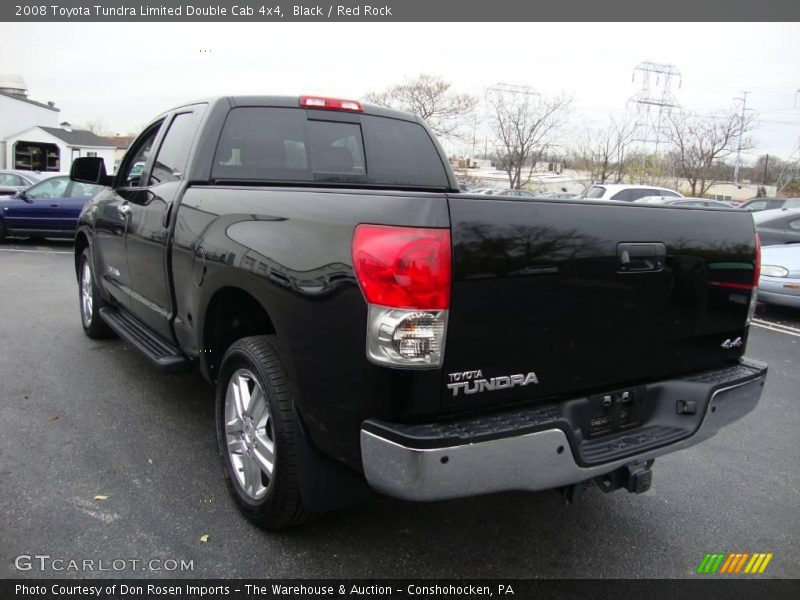 Black / Red Rock 2008 Toyota Tundra Limited Double Cab 4x4