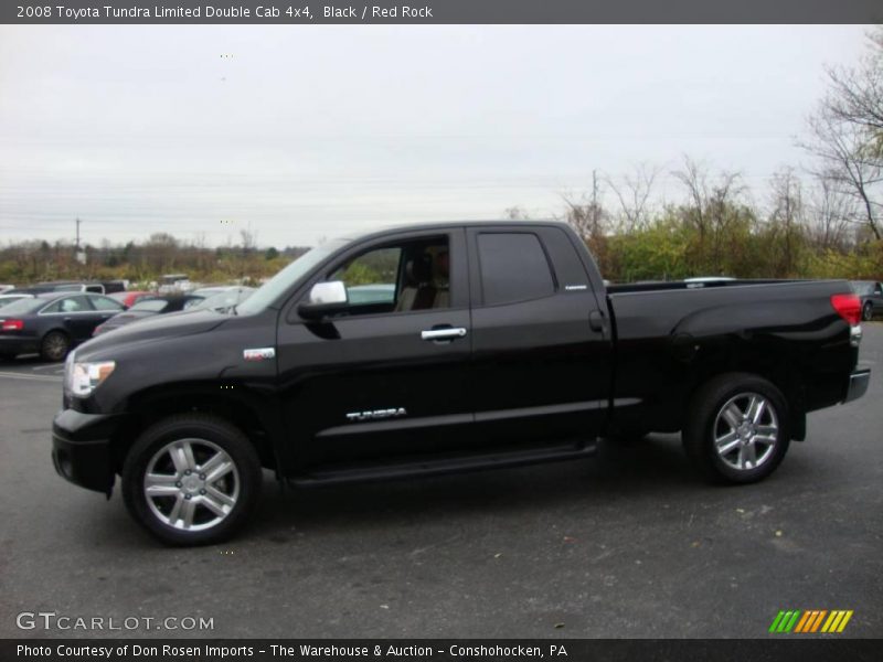 Black / Red Rock 2008 Toyota Tundra Limited Double Cab 4x4
