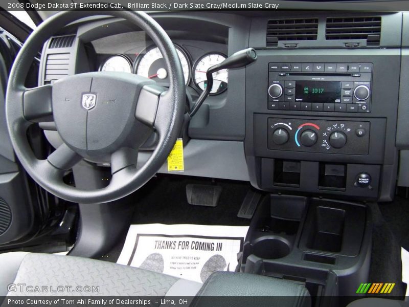 Brilliant Black / Dark Slate Gray/Medium Slate Gray 2008 Dodge Dakota ST Extended Cab