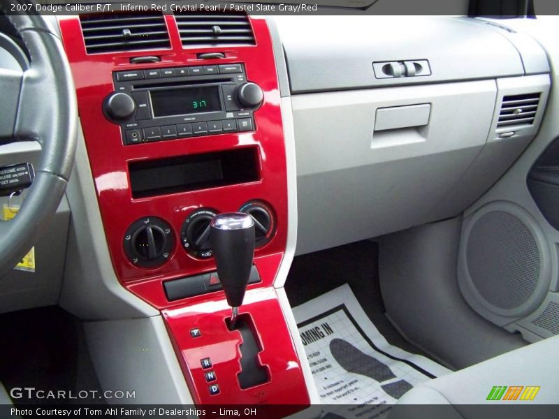 Inferno Red Crystal Pearl / Pastel Slate Gray/Red 2007 Dodge Caliber R/T