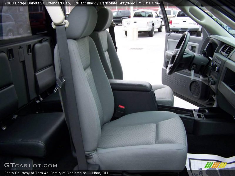 Brilliant Black / Dark Slate Gray/Medium Slate Gray 2008 Dodge Dakota ST Extended Cab