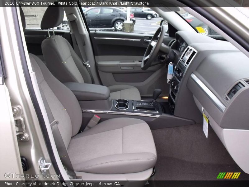 White Gold Pearlcoat / Dark Khaki/Light Graystone 2010 Chrysler 300 Touring