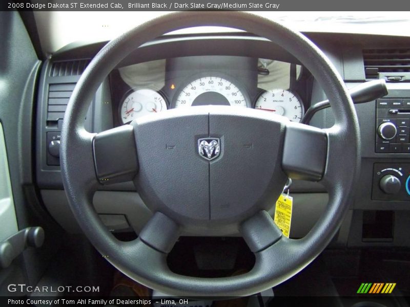 Brilliant Black / Dark Slate Gray/Medium Slate Gray 2008 Dodge Dakota ST Extended Cab