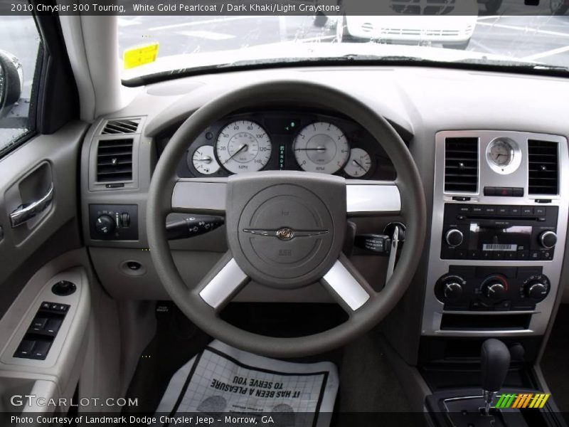 White Gold Pearlcoat / Dark Khaki/Light Graystone 2010 Chrysler 300 Touring