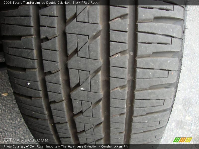 Black / Red Rock 2008 Toyota Tundra Limited Double Cab 4x4
