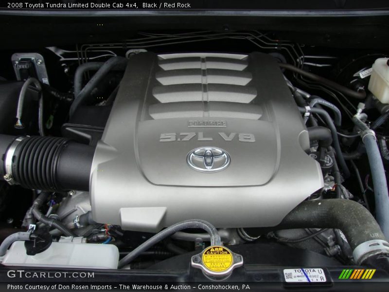 Black / Red Rock 2008 Toyota Tundra Limited Double Cab 4x4