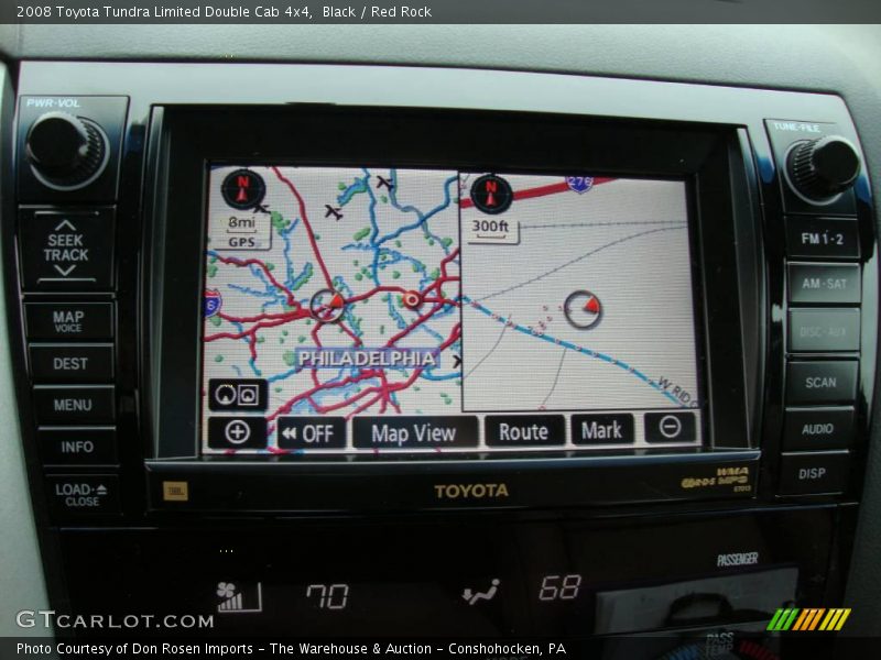 Black / Red Rock 2008 Toyota Tundra Limited Double Cab 4x4