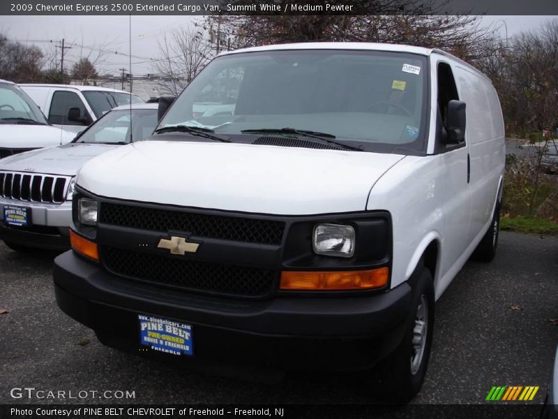 Summit White / Medium Pewter 2009 Chevrolet Express 2500 Extended Cargo Van