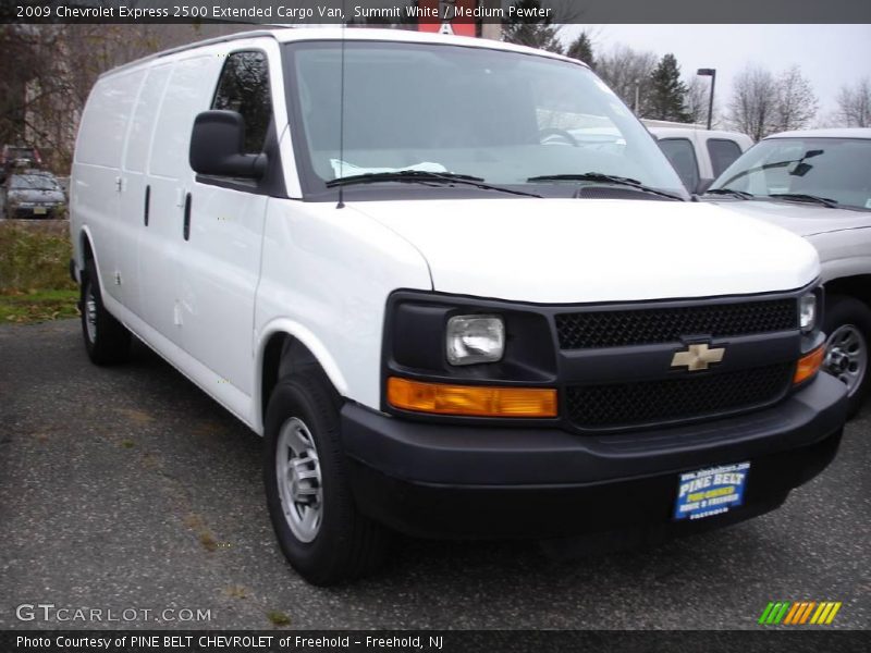 Summit White / Medium Pewter 2009 Chevrolet Express 2500 Extended Cargo Van