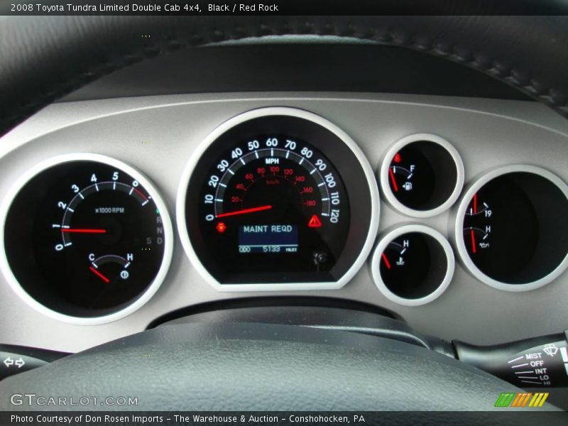 Black / Red Rock 2008 Toyota Tundra Limited Double Cab 4x4