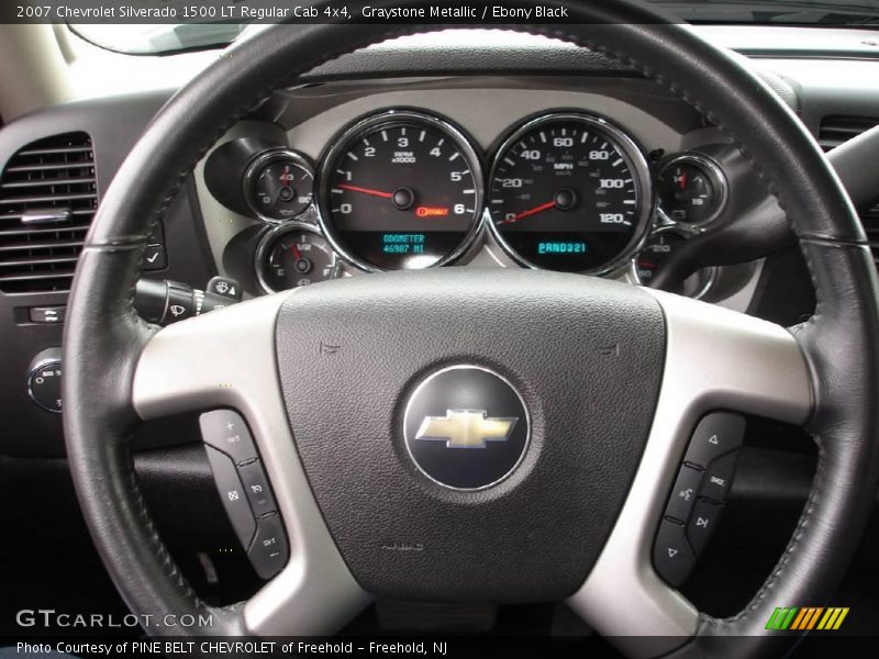 Graystone Metallic / Ebony Black 2007 Chevrolet Silverado 1500 LT Regular Cab 4x4