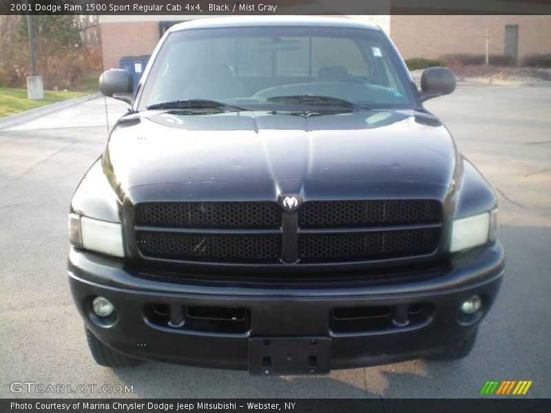 Black / Mist Gray 2001 Dodge Ram 1500 Sport Regular Cab 4x4