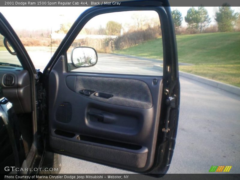 Black / Mist Gray 2001 Dodge Ram 1500 Sport Regular Cab 4x4