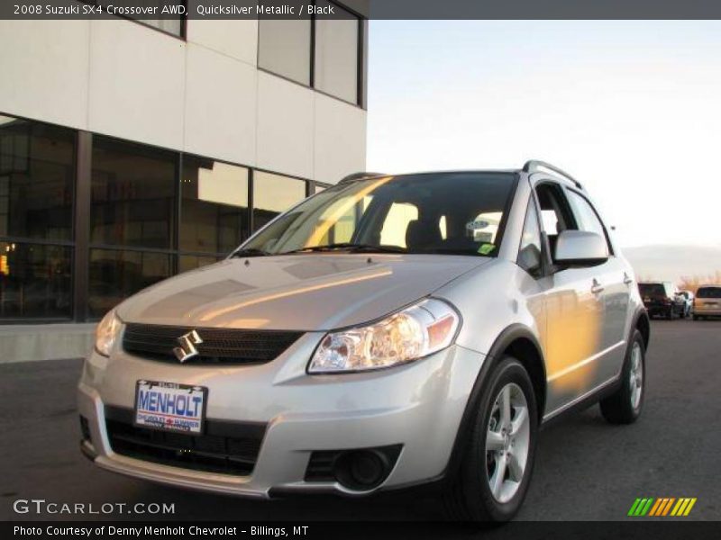 Quicksilver Metallic / Black 2008 Suzuki SX4 Crossover AWD
