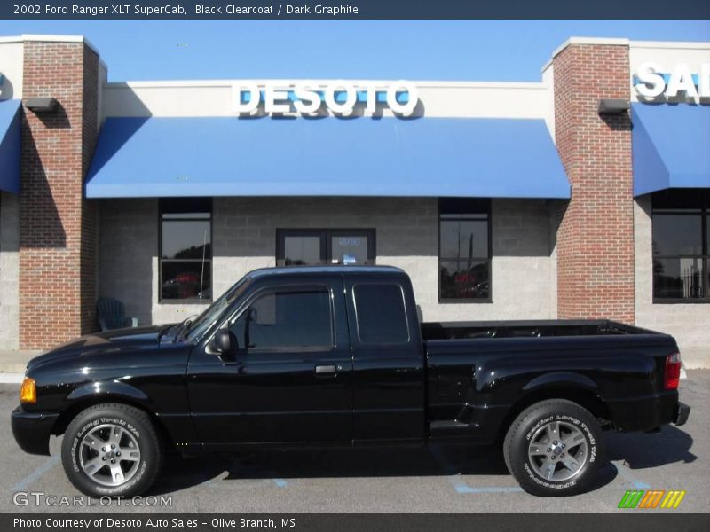 Black Clearcoat / Dark Graphite 2002 Ford Ranger XLT SuperCab