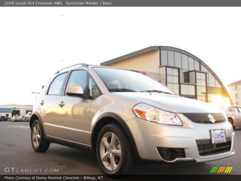 Quicksilver Metallic / Black 2008 Suzuki SX4 Crossover AWD