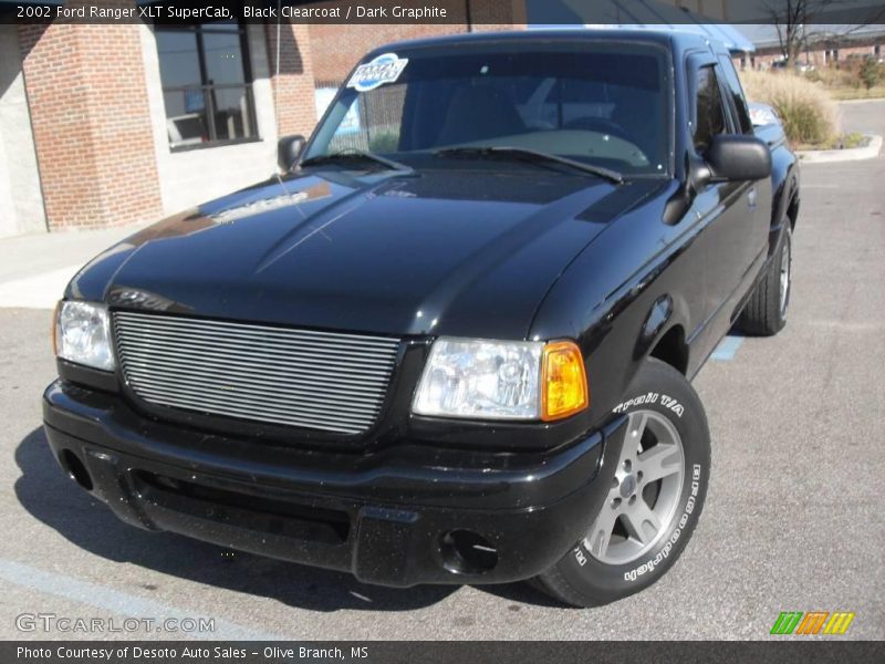 Black Clearcoat / Dark Graphite 2002 Ford Ranger XLT SuperCab