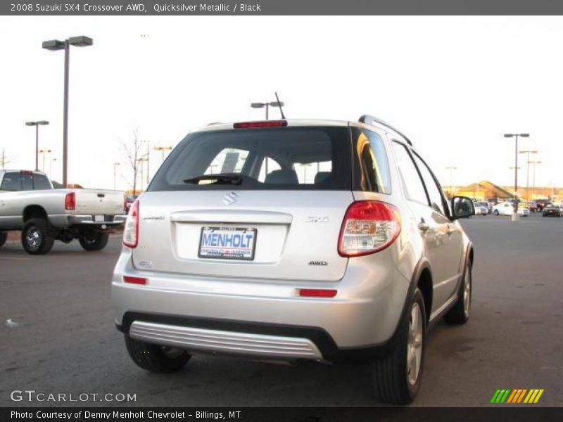 Quicksilver Metallic / Black 2008 Suzuki SX4 Crossover AWD