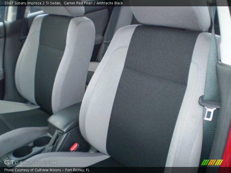 Garnet Red Pearl / Anthracite Black 2007 Subaru Impreza 2.5i Sedan