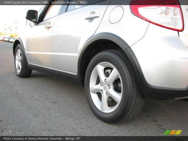 Quicksilver Metallic / Black 2008 Suzuki SX4 Crossover AWD