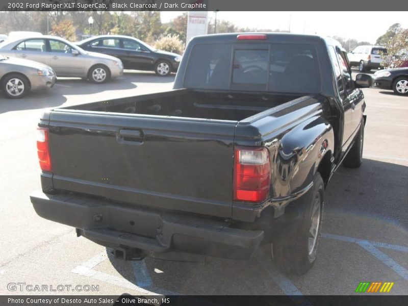 Black Clearcoat / Dark Graphite 2002 Ford Ranger XLT SuperCab